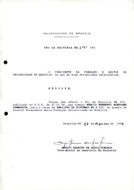 Ato da Reitoria nº 2191/1995