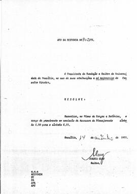 Ato da Reitoria nº 0902/1971