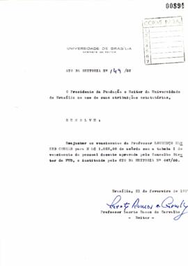 Ato da Reitoria nº 0149/1967