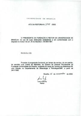 Ato da Reitoria nº 1749/2002