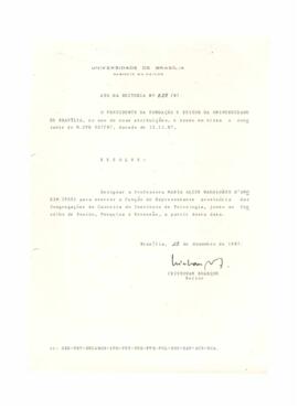 Ato da Reitoria nº 0629/1987