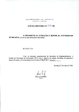 Ato da Reitoria nº 0856/1998