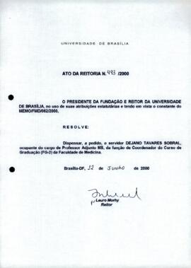 Ato da Reitoria nº 0493/2000