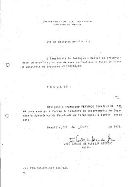 Ato da Reitoria nº 0177/1978