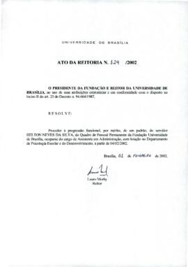 Ato da Reitoria nº 0129/2002