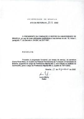 Ato da Reitoria nº 2031/2002