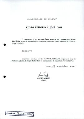 Ato da Reitoria nº 1269/2001