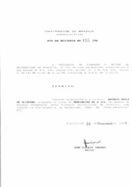 Ato da Reitoria nº 0156/1994