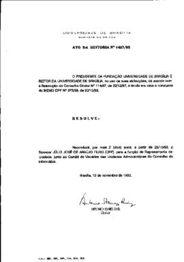Ato da Reitoria nº 1427/1993