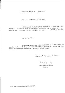Ato da Reitoria nº 0064/1989