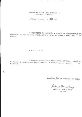 Ato da Reitoria nº 0782/1990
