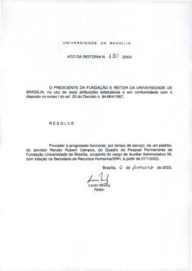 Ato da Reitoria nº 0130/2003